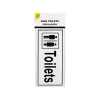Toilets Sign 9x20cm