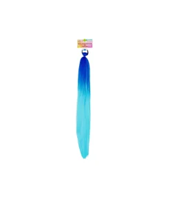 2-Tone Blue Party Wig 65cm