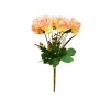 2 Tone Peach/Cream Rose Bunch 41cm