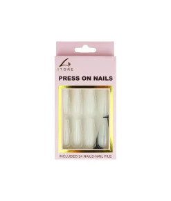 Translucent Press On Nails 24pc