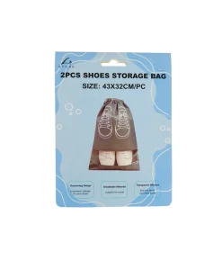 Transparent Travel Shoes Storage Bag 43x32cm 2pc