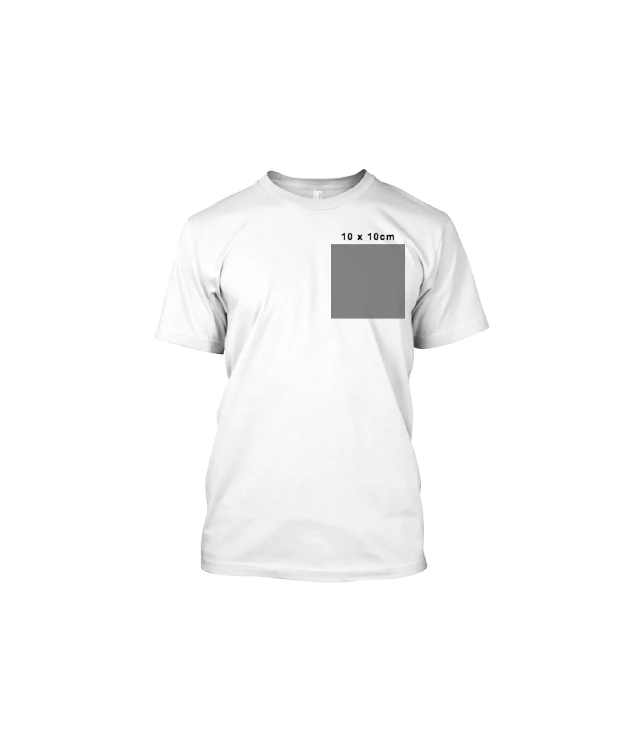 T-Shirt Print Front 10 x 10cm + Back 20 x 20cm