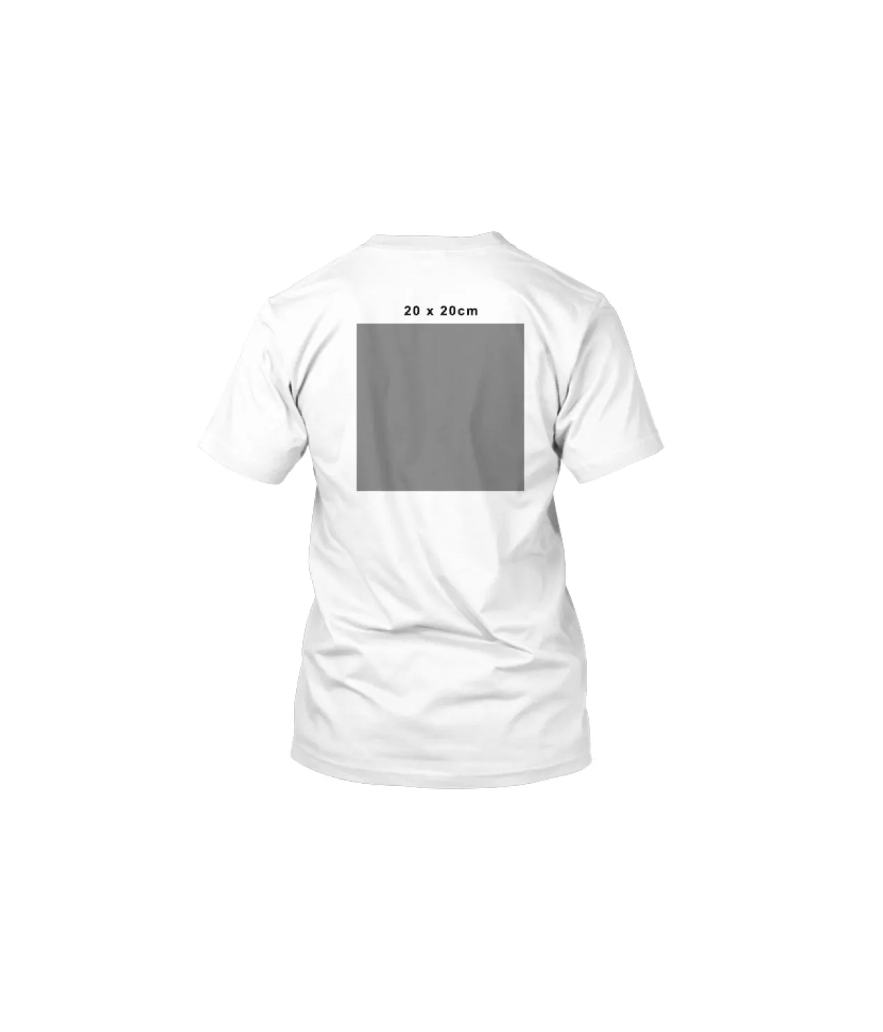 T-Shirt Print Front 10 x 10cm + Back 20 x 20cm