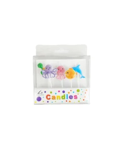 Under The Sea Birthday Pick Candles 5pc