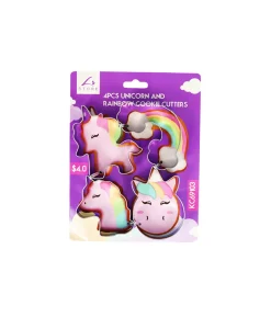 Unicorn Cookie Cutters 4pcs