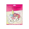 Unicorn DIY Paper Masks 18cm 4pc