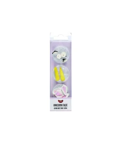 Unicorn Face Icing Decorations 10pk