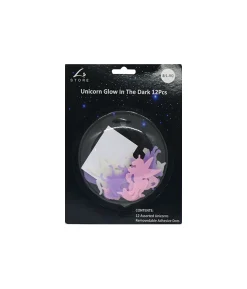 Unicorn Glow In The Dark Decorations 12pc