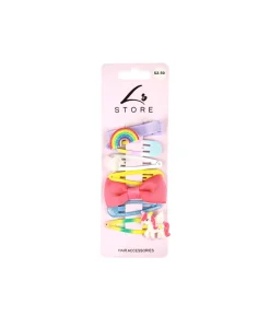 Unicorn Hair Clip Set