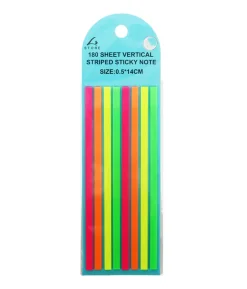 Vertical Striped Sticky Notes 180 sheets 0.5 x 14cm