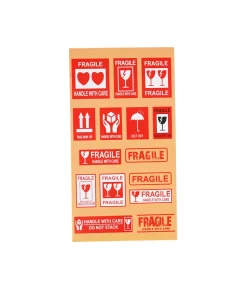 Warning Sticker 5 Sheet Assorted 14 x 25.5cm
