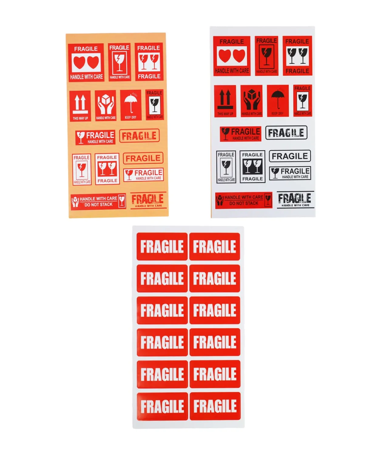 Warning Sticker 5 Sheet Assorted 14 x 25.5cm