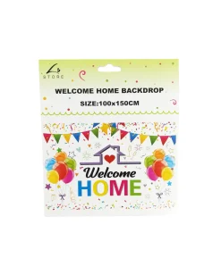 Welcome Home Banner Backdrop 100x150cm