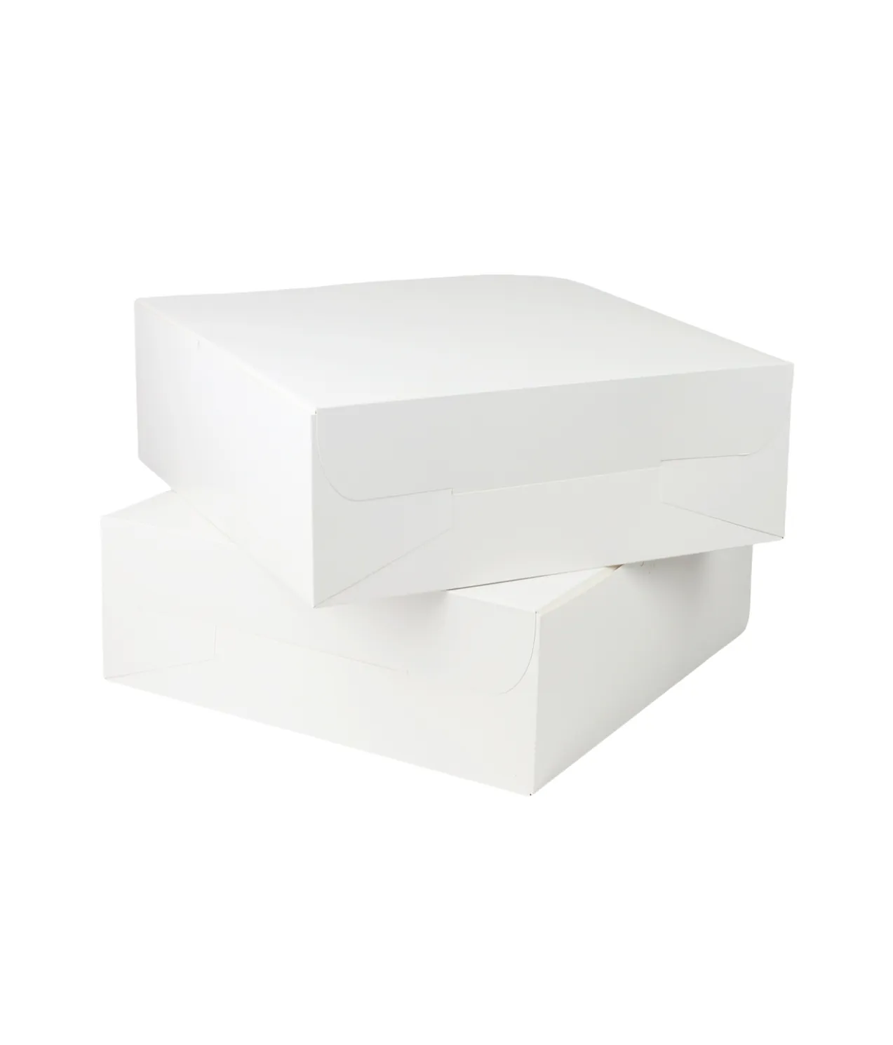 White Cake Box 14in 2pk 35.5 x 35.5 x 12.7cm
