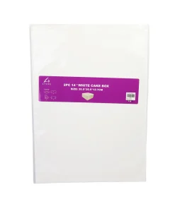 White Cake Box 14in 2pk 35.5 x 35.5 x 12.7cm