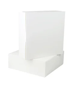 White Cake Box 14in 2pk 35.5 x 35.5 x 12.7cm