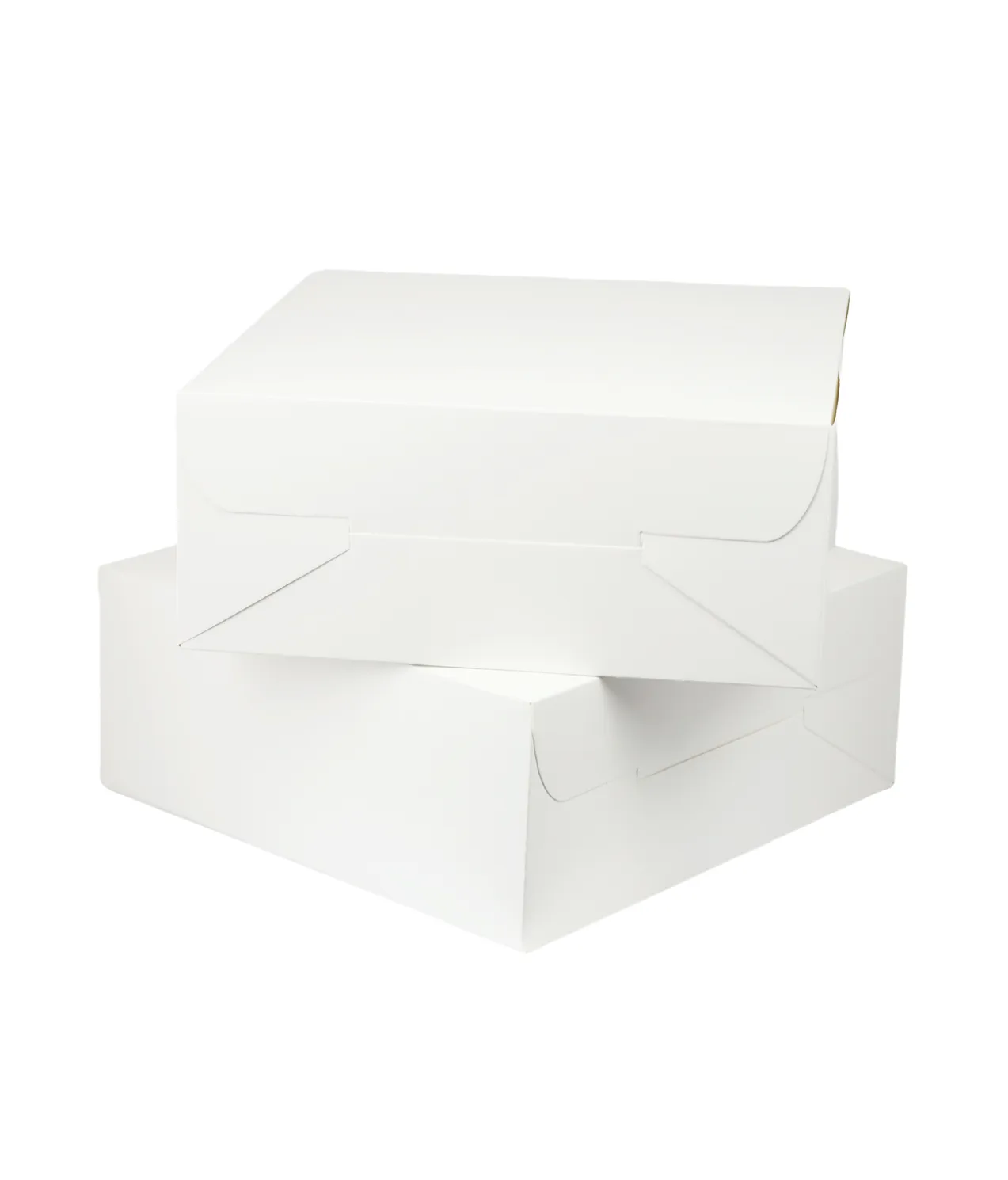 White Cake Box 12in 2pk 30 x 30 x 12.7cm