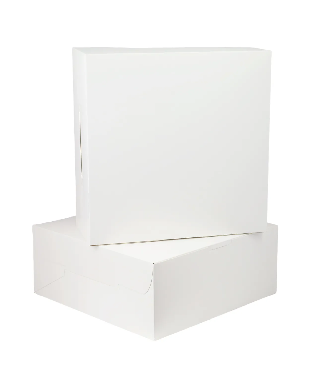 White Cake Box 12in 2pk 30 x 30 x 12.7cm