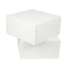 White Cake Box 10in 2pk 25.4 x 25.4 x 12.7cm