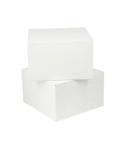 White Cake Box 8in 2pk 20 x 20 x 12.7cm