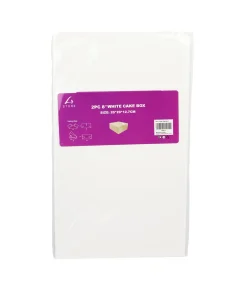 White Cake Box 8in 2pk 20 x 20 x 12.7cm