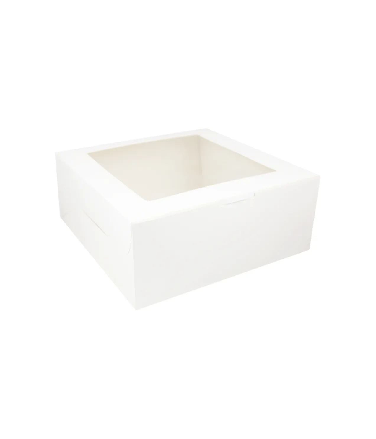 White Cake Box With Window 14in 2pk