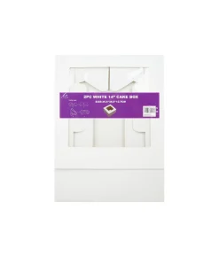White Cake Box With Window 14in 2pk