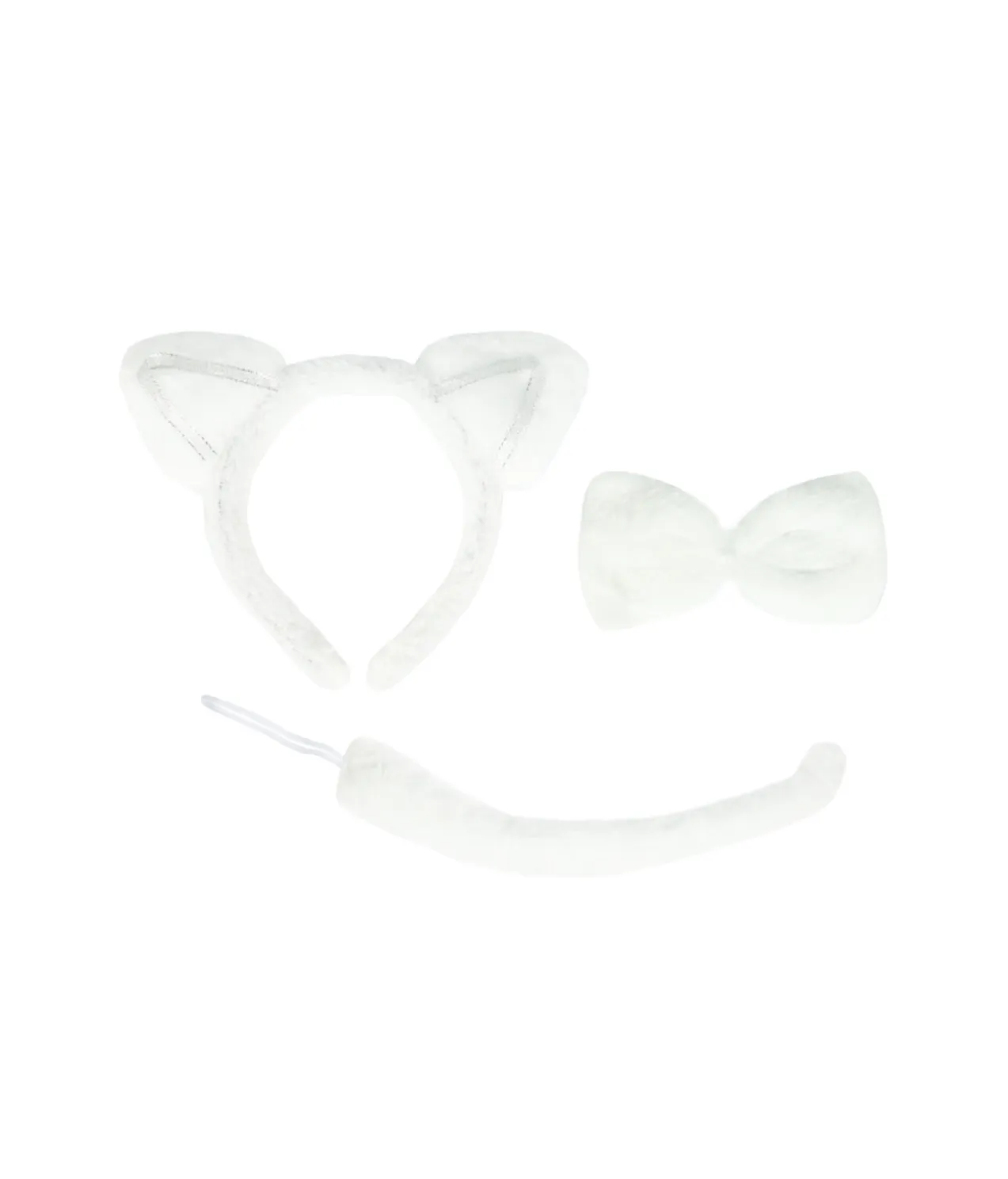 White Cat Accessory Set