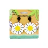 White Daisy Earrings 7cm