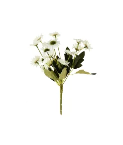 White Daisy 18 Head 32cm