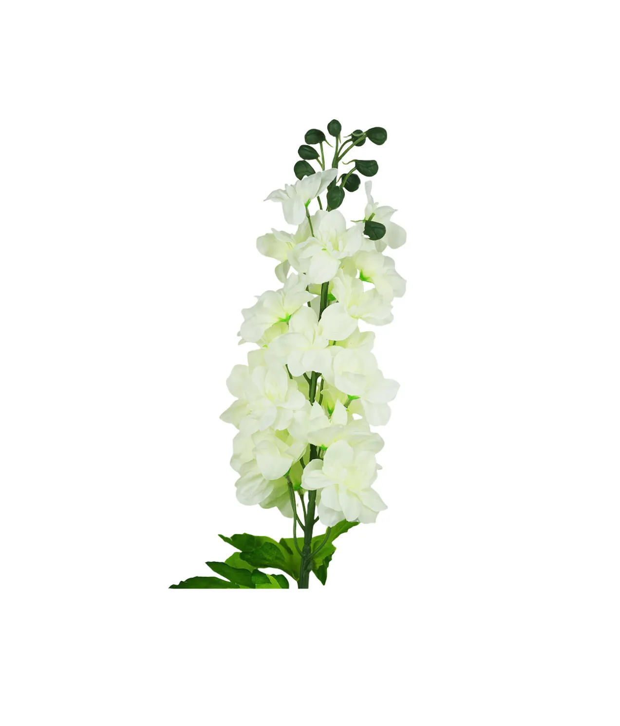 White Delbine Flower Single 80cm