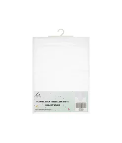 White Flannel Table Cloth 137x274cm