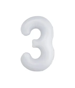 White Foil Matte Number 3