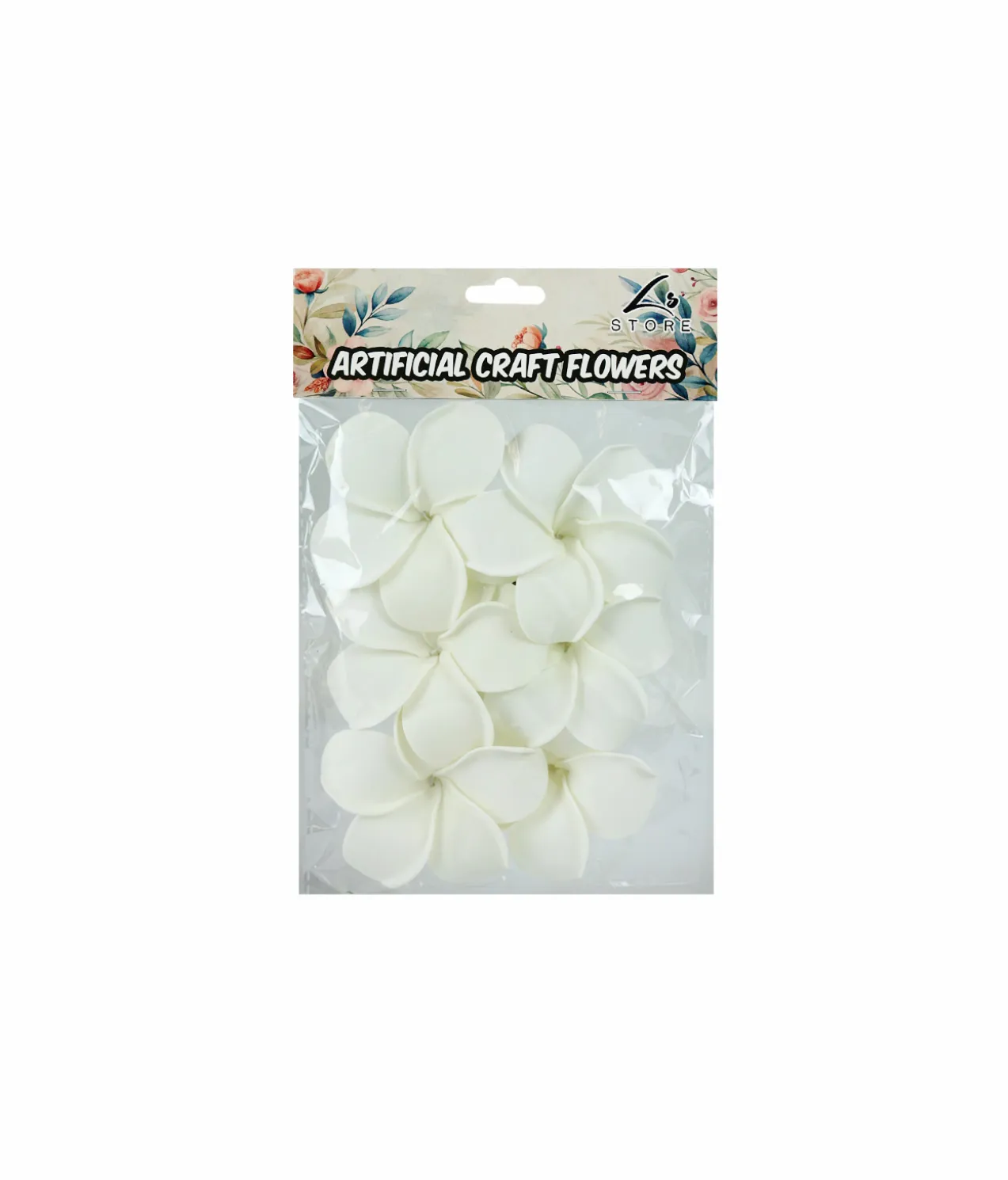 White Frangipani 6cm 6pc