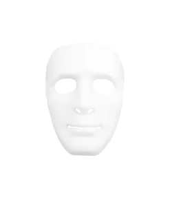 White Full Face Plastic Mask