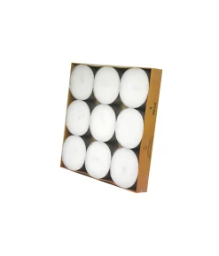 White Jumbo Tealight Candles 9pk