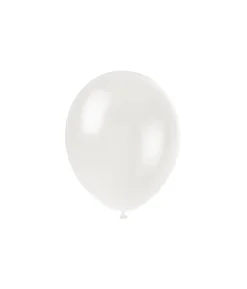 White Latex Plain Balloons 5inch 50pk