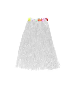 White Long Hula Skirt 80cm
