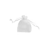 White Medium Organza Bags 12pc