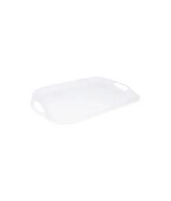 White Melamine Tray With Handles 40cm