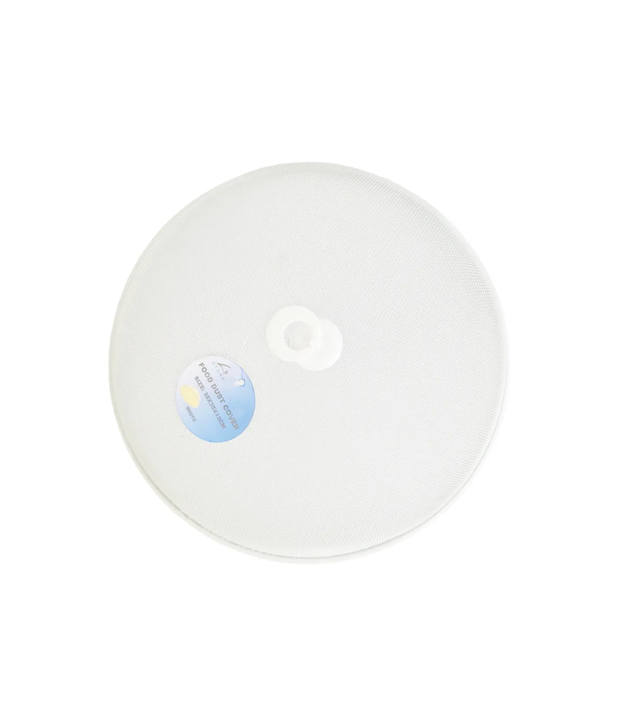 White Metal Food Dust Cover 35x35x13cm