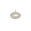 White Metallic Floating Candles 12pk