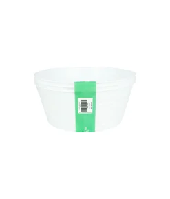 White Mini Plastic Bucket Set 3pk
