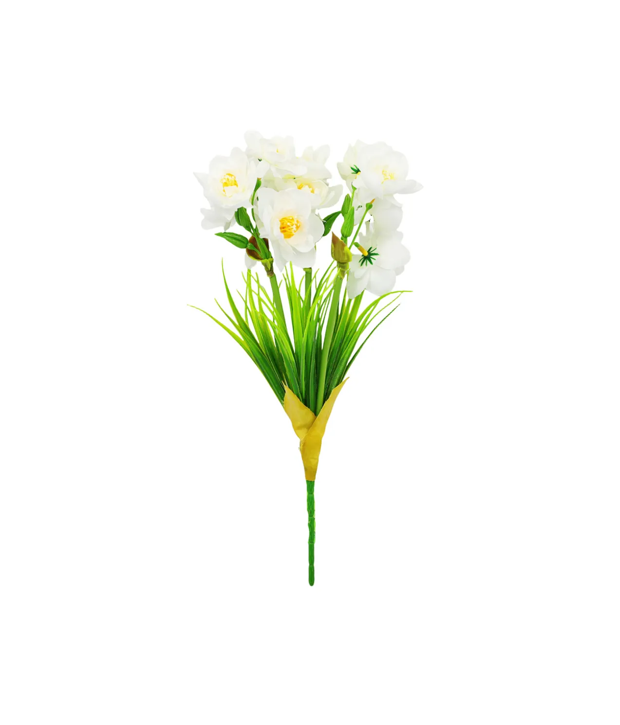 White Narcissus Flower 3 Heads 35cm