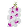 White Orchid With Purple Stamen 88cm
