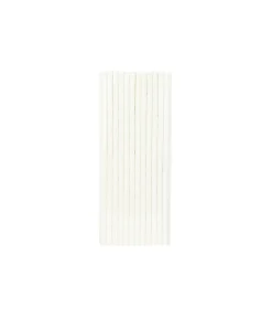 White Paper Straws 25pk