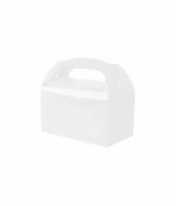 White Paper Treat Box 6pc (Side Seal)