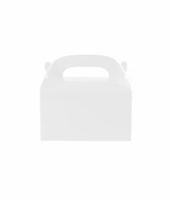 White Paper Treat Box 6pc (Side Seal)