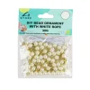 White Pearl DIY Bead Ornament With White Rope 30g