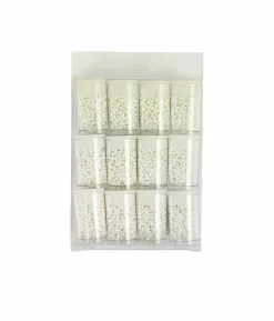 White Pearl DIY Bead Ornament 12pc